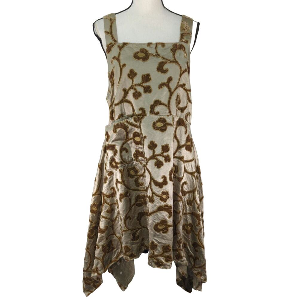 Krista Larson Heirloom Squared Neck‎ Fit & Flare Dress Medium NWT Cottage Core
